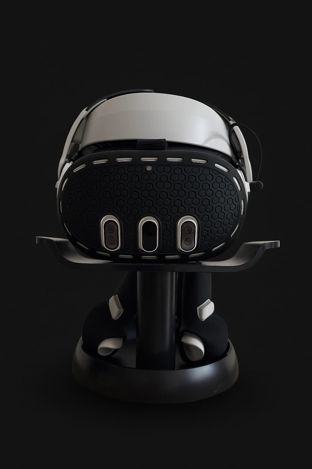 Persona usando Meta Quest 3 en un ambiente natural